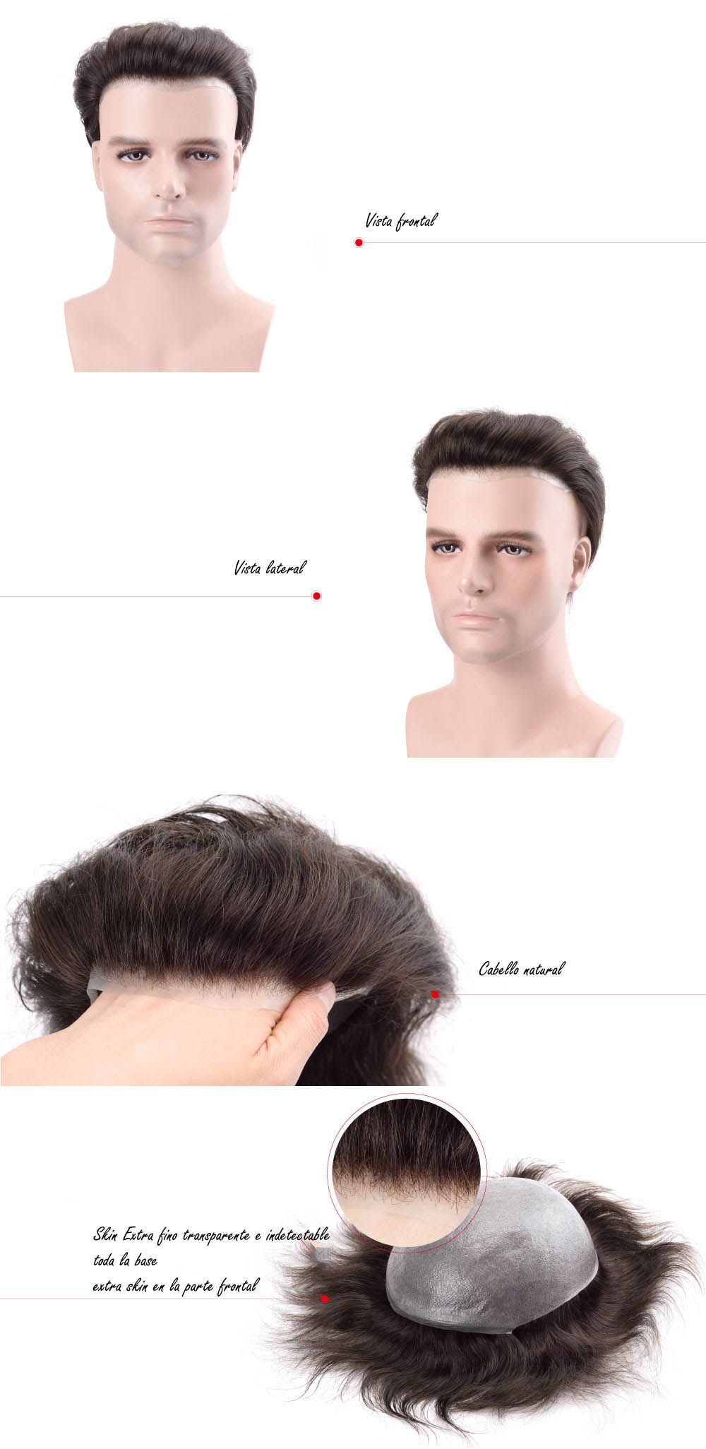 hairs premium protesis capilar apariencia natural indetectable